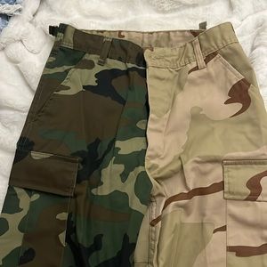 two tone camo cargo